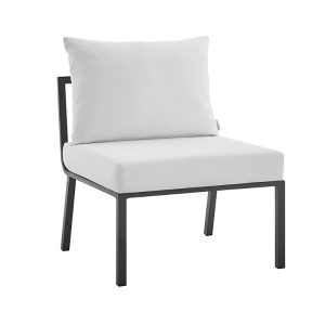 Modway Riverside Outdoor Patio Aluminum Armless Chair
