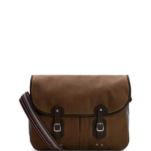 Barbour x Paul Smith Waxed Cotton Tarras Crossbody Bag
