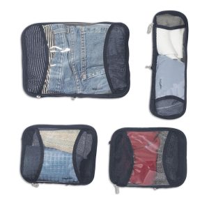 Baggallini The Jet Set Edit 4 Piece Compression Cube Set