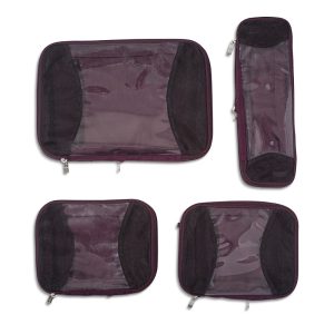 Baggallini The Jet Set Edit 4 Piece Compression Cube Set
