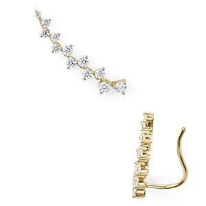 Nadri Aura Single Pave Ear Crawler Earring- 3117173