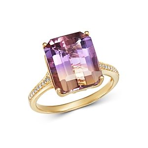 Bloomingdale's Ametrine & Diamond Ring in 14K Yellow Gold - 100% Exclusive- 3117103