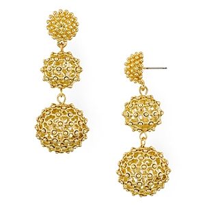 Aqua Textured Sphere Drop Earrings - 100% Exclusive- 3119678
