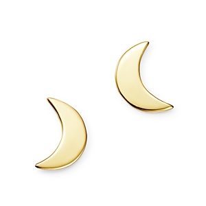 Moon & Meadow Small Moon Stud Earrings in 14K Yellow Gold - 100% Exclusive- 3127831
