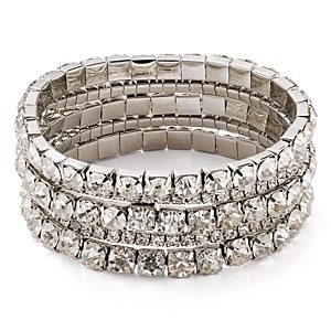 Aqua Crystal Stretch Bracelets, Set of 5 - 100% Exclusive- 3147482