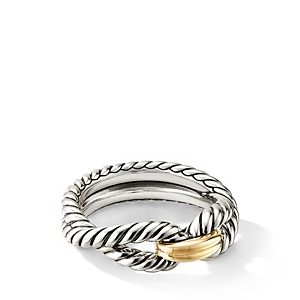 David Yurman Cable Loop Ring with 18K Gold- 4812994