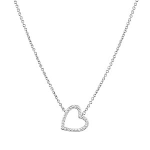 Nadri Valentine's Day Pave Open Heart Necklace, 16- 3228502