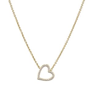 Nadri Valentine's Day Pave Open Heart Necklace, 16- 3228502