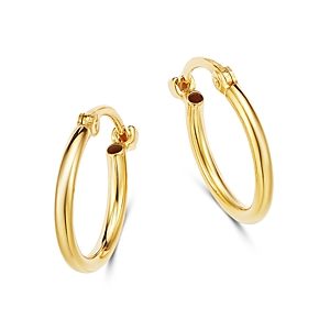 Moon & Meadow 14K Yellow Gold Tiny Hoop Earrings- 3258039