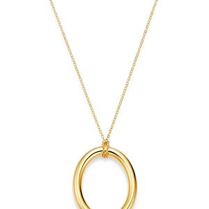 Bloomingdale's Oval Pendant Necklace in 14K Yellow Gold, 16-18 - 100% Exclusive- 3258011