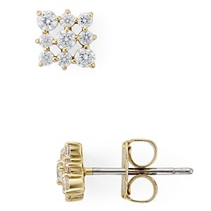 Nadri Lattice Stud Earrings- 3274211