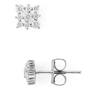 Nadri Lattice Stud Earrings- 3274211