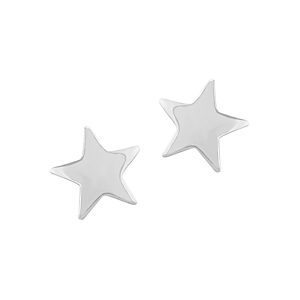 Bloomingdale's Medium Star Earrings in 14K White Gold - 100% Exclusive- 3296353