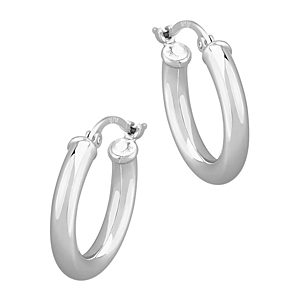 Bloomingdale's Small Hoop Earrings in 14K White Gold - 100% Exclusive- 3296361