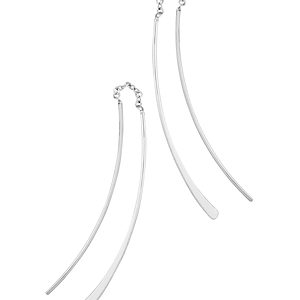 Bloomingdale's Small Wire Threader Earrings in 14K White Gold - 100% Exclusive- 3296374