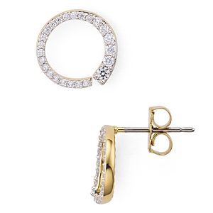 Nadri Ripple Small Circle Earrings- 3274259