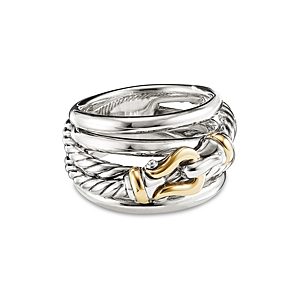 David Yurman Buckle Ring with 18K Yellow Gold, 5- 3921326