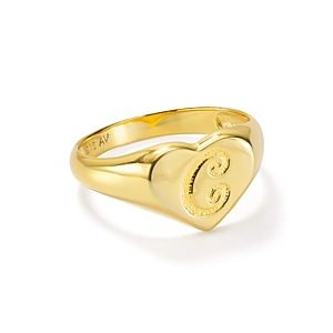 Argento Vivo Signet Ring in 18K Gold-Plated Sterling Silver- 3367528