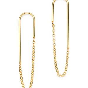 Moon & Meadow Front Hoop Earrings in 14K Yellow Gold - 100% Exclusive- 3400694