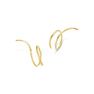 Moon & Meadow Wire Climber Earrings in 14K Yellow Gold - 100% Exclusive- 3400698