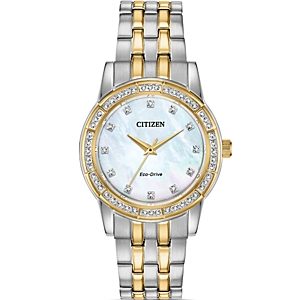 Citizen Silhouette Two-Tone Mother-of-Pearl Dial Watch, 31mm- 3403042