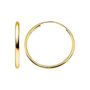 Aqua Medium Hoop Earrings in 18K Gold-Plated Sterling Silver or Sterling Silver - 100% Exclusive- 4942356