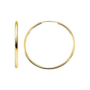 Aqua Large Hoop Earrings in 18K Gold-Plated Sterling Silver - 100% Exclusive- 4898390