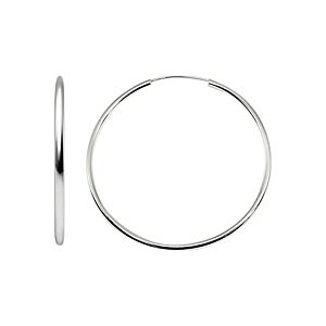 Aqua Large Hoop Earrings in Sterling Silver - 100% Exclusive- 4898389
