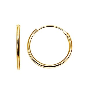 Aqua Tiny Hoop Earrings in 18K Gold-Plated Sterling Silver or Sterling Silver - 100% Exclusive- 3424879