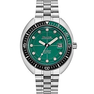 Bulova Oceanograper Green Dial Watch, 44mm- 3449712