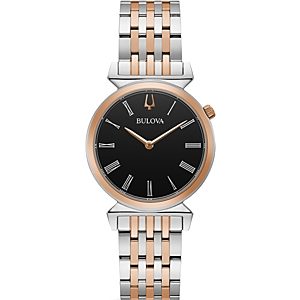 Bulova Regatta Slim Two Tone Link Bracelet Watch, 30mm- 3449754