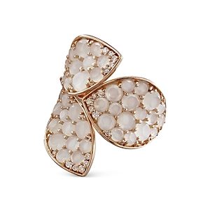 Pasquale Bruni 18K Rose Gold Giardini Segreti Moonstone & Diamond Statement Ring- 3434608