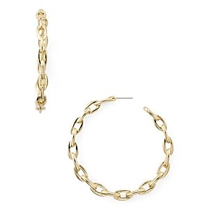 Aqua Plain Link Hoop Earrings - 100% Exclusive- 3461951