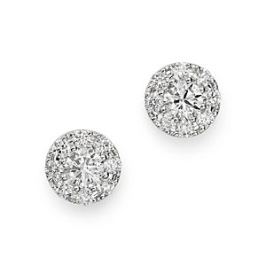 Bloomingdale's Cluster Diamond Stud Earrings in 14K White Gold, 0.50 ct. t.w. - 100% Exclusive- 3456869