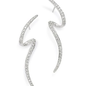 Bloomingdale's Diamond Wave Drop Earrings, 0.60 ct. t.w., in 14K White Gold - 100% Exclusive- 3465164