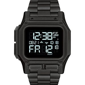 Nixon Regulus All-Black Link Bracelet Watch, 46mm- 3463363