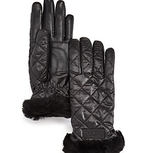 Ugg Quilted Shearling Cuff Tech Gloves- 3414249