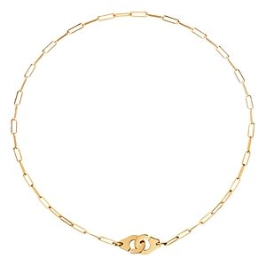 dinh van 18K Yellow Gold Menottes Small Chain Link Necklace, 16.5- 3478879