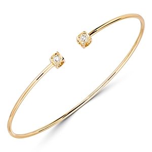 dinh van 18K Yellow Gold Le Cube Diamant Bangle Bracelet with Diamonds- 3478847