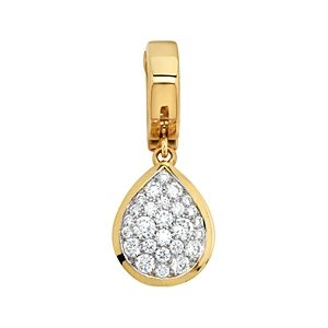 Marina B 18K Yellow Gold Trisolina Pendant with Pave Diamonds- 3469509
