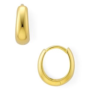 Argento Vivo Puffy Huggie Hoop Earrings in Sterling Silver or 18K Gold-Plated Sterling Silver- 3517313