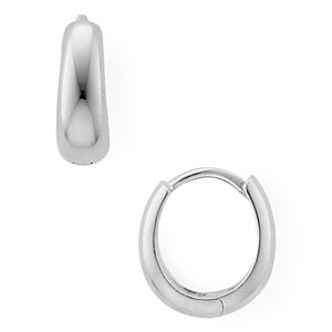 Argento Vivo Puffy Huggie Hoop Earrings in Sterling Silver or 18K Gold-Plated Sterling Silver- 3517313