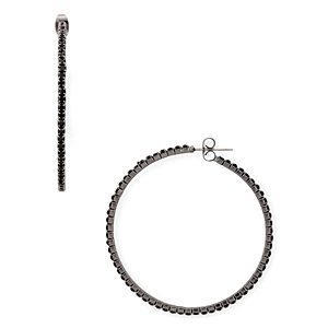 Aqua Crystal Hoop Earrings - 100% Exclusive- 3546192
