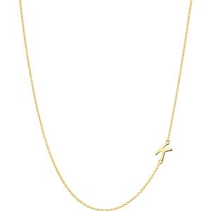 Argento Vivo Asymmetrical Initial Necklace in 18K Gold-Plated Sterling Silver, 16- 3529912