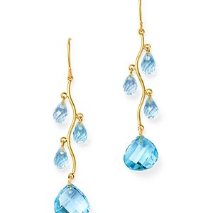 Bloomingdale's Blue Topaz Chandelier Earrings in 14K Yellow Gold - 100% Exclusive- 3538047