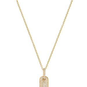 Bloomingdale's Diamond Dog Tag Pendant Necklace in 14K Yellow Gold, 0.25 ct. t.w. - 100% Exclusive- 3638511