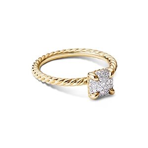 David Yurman Chatelaine Ring in 18K Yellow Gold with Full Pave Diamonds- 3563241