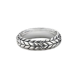 David Yurman Men's Sterling Silver Chevron Ring- 3546894