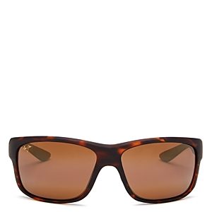 Maui Jim Southern Cross Polarized Square Wrap Sunglasses, 63mm- 3684288