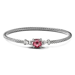 Daivd Yurman Chatelaine Bracelet with Rhodolite Garnet and Diamonds- 3561201